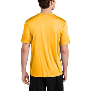 เสื้อเทนนิสแขนสั้นของผู้ชายผ้าฝ้าย100% ไมโครไฟเบอร์แบบแห้งเร็วพอดีตัวปกติ - Product Image 5