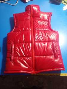 Gilet douillet sans manches imperméable en polyester bouffant écologique réversible avec logo brodé personnalisé pour hommes femmes hiver chaud - Product Image 3