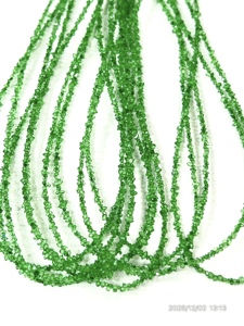 AAA Quality Natural Tsavorite <b>Color</b> Herkimar Diamond Quartz Coated <b>Beads</b> Size 2-3mm - Product Image 4