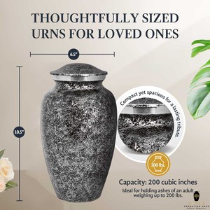 โกศบรรจุอัฐิแบบยุโรป/อเมริกัน ทนทาน ขนาด 10 นิ้ว เป็นมิตรกับสิ่งแวดล้อม ดีไซน์ปรับแต่งได้ สำหรับพิธีศพ - Product Image 5