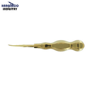 Elevador de Extracción Atraumático Manual de Marca Personalizada, 5 mm, Acero Inoxidable Dorado, Cirugía Dental Oral, Cirugía de Raíz - Product Image 1