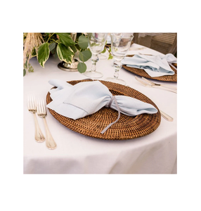 Article à décorer Assiette en rotin Vaisselle Meilleure vente Assiette décorative artisanale de haute qualité de couleur naturelle - Product Image 6