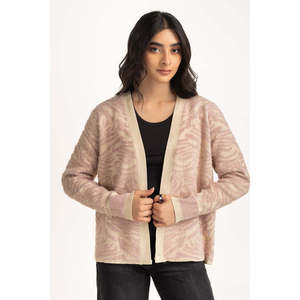 Pull en cachemire tricoté décontracté pour femme, style coréen, WM-SWT-WS24-059, saison automne, manches mi-longues, motif imprimé avec logo sur le devant - Product Image 1