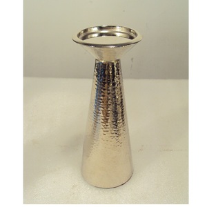 <b>Large</b> Size Antique Hammered Finished Aluminium Pillar <b>Candle</b> Holder for Home Living Room Table Top Decoration Use - Product Image 6