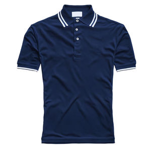 Venta al por mayor 100% algodón estampado bordado Logo hombres polos lisos en Blanco clásico músculo moda punto Golf Polo camiseta - Product Image 6