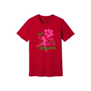 เสื้อยืดผ้าฝ้าย 100% พิมพ์ลายธีมความเมตตา น้ำหนัก 160-180 GSM มี 12 สีให้เลือก  รับออกแบบลายและตำแหน่งได้ตามต้องการ - Product Image 4