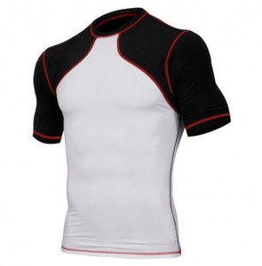 Rashguard BJJ MMA sur mesure de haute qualité, manches courtes/longues, matière Spandex/Polyester, couleur et design personnalisables, unisexe - Product Image 5
