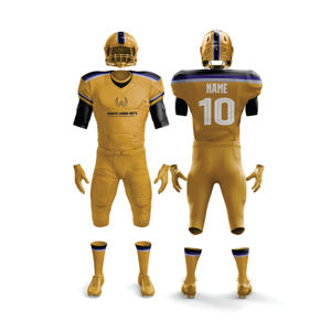 Camisetas y conjuntos de camisetas de fútbol americano totalmente personalizables uniformes personalizados con bordado sublimado - Product Image 6