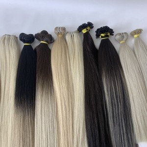 Haute couture-Tendance à la mode, extensions de cheveux de trame humaine ondulés naturels bouclés de haute qualité cheveux du Vietnam fr prix de gros - Product Image 1