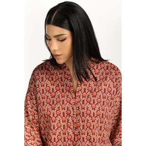 ชุดเซ็ตผ้าฝ้ายผสมวิสโคสพิมพ์ลายลำลอง รุ่น IPST-55321 แขนสามส่วน สำหรับฤดูใบไม้ผลิ/ฤดูร้อน - Product Image 6