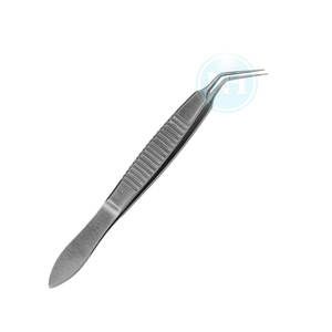 Pinzas Micro McPherson de Grado Médico, 7.5 mm, Anguladas, Mandíbulas Largas, Calidad Premium, Pinzas Oftálmicas para Ligadura, Suministros Quirúrgicos - Product Image 1