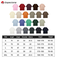 T shirt baskı ağır boy T-shirt kırpılmış Boxy Fit T gömlek erkekler için stok 100% pamuk Espectone tarafından