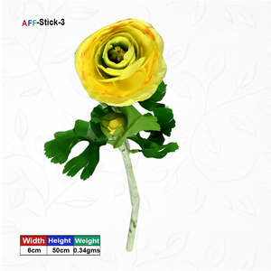 Flor Artificial Rosa Amarilla AFF-S-1.3 {Diferentes colores disponibles} - Product Image 1