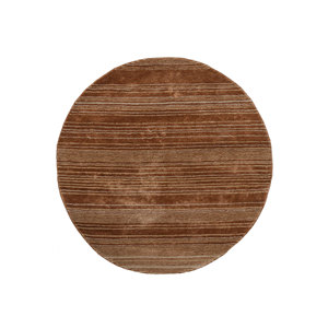 Alfombra Caliedo a Rayas, Hecha a Mano con Lana y Viscosa, Roja y Naranja, Tra-15014, para Uso Doméstico - Product Image 1