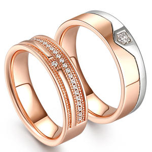 แหวนคู่แต่งงานทรงกลมเงินสเตอร์ลิงประดับเพชรซิร์คอนจาก Jeulia Timelessness - Product Image 3