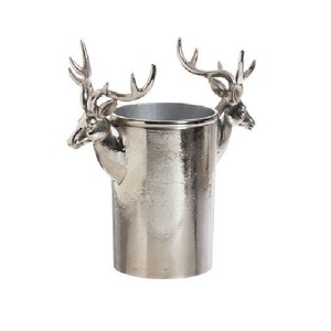 Top Trending Casted Aluminium Wine Cooler and Champagne Chiller Solid <b>Metal</b> Bar Ice Bucket & Beverage Container <b>Tub</b> - Product Image 2