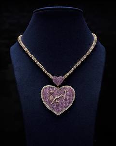 Pendentif personnalisé de haute qualité avec pavé de moissanite, plaqué or en argent sterling 925, style hip-hop, pendentif lettre glacé, bijoux - Product Image 5