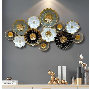 Flowers Design Metal Wall Art Panel Superb Outdoor Home <b>Decorative</b> Hanging for Interior Use - Product Image 2