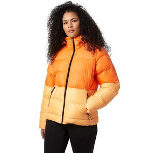 Veste matelassée chauffante pour femmes, veste à capuche avec poches, tissu imprimé long et décontracté, coupe ample réversible, veste à fermeture éclair remplie de coton, nouvel arrivage - Product Image 1