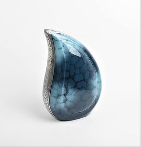 Golden Hammered Metal Keepsake Funeral Adult Drop <b>Urns</b> Luxury Design Brass Cremation <b>Urns</b> <b>for</b> Human <b>Ashes</b> - Product Image 5