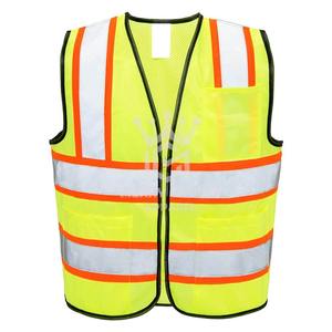 Veste de sécurité réfléchissante haute visibilité, vente en gros, grande taille, antistatique, imperméable, en polyester, pour travaux de construction - Product Image 1