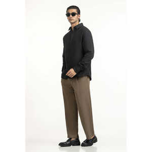 Chemises décontractées pour hommes 100% coton, anti-plis, à rayures, en popeline, coupe classique, chemises habillées ODM pour le bureau ou le travail - Product Image 2