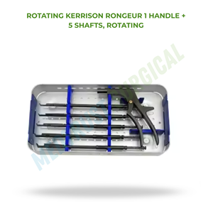 Rongeur Kerrison rotatif en acier inoxydable, instrument chirurgical pour usage en orthopédie et neurochirurgie - Product Image 2
