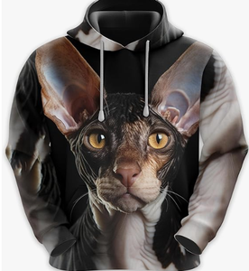 Sudadera con Capucha Personalizada con Sublimación Completa, Estilo Y2K, para Hombre, Diseño Gráfico Urbano, Corte Regular, Estilo Moderno, Otoño - Product Image 2