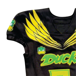 Conjuntos de uniformes de fútbol americano de gama alta Pantalón de Jersey transpirable con tecnología de sublimación de alas impresas de silicona - Product Image 6