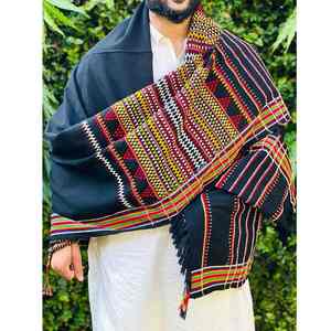 Men Winter Wool <b>Shawl</b> Solid Soft Warm Breathable Traditional Elegant <b>Wrap</b> - Product Image 1