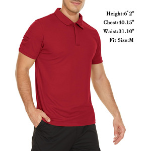 Polo T-shirt personnalisé de haute qualité pour hommes et femmes, 100% coton, manches courtes, anti-froissement, séchage rapide, respirant - Product Image 2
