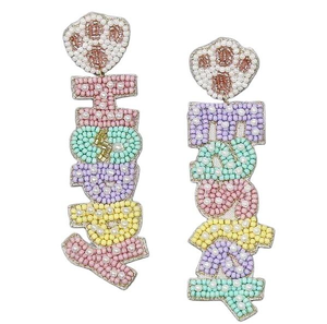 Easter Carrot Egg <b>Earrings</b> Seed Bead Easter Beaded Carrot and Eggs <b>Earrings</b> Beaded Carrot <b>Holiday</b> Embroidery <b>Earrings</b> - Product Image 5