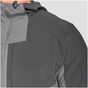Survêtement décontracté à fermeture éclair en molleton respirant pour hommes, Vente en gros de survêtements en polyester avec logo personnalisé Protection UV à séchage rapide pour l'hiver - Product Image 6