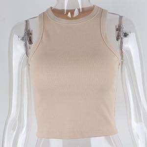 เสื้อยืดครอป100% ผ้าฝ้ายโอเวอร์ไซส์ทรงหลวมดีไซน์ป้ายโลโก้แบรนด์ของคุณพิมพ์ลายได้ตามต้องการ - Product Image 3