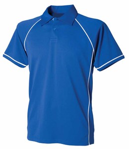 Chemise décontractée à manches courtes pour homme, en maille respirante, avec panneau contrastant et motif uni, en polyester/coton, idéale pour le bureau - Product Image 3
