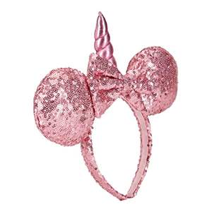 MUESTRA RETAIL H.E.R. Accesorios con Licencia Oficial: Orejas de Minnie Coloridas, Diadema de Disfraz para Niños, Fiesta de Cumpleaños, Cabello de Unicornio - Product Image 1