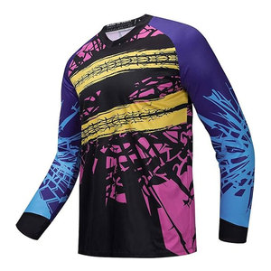 Maillot de motocross tout-terrain, construction robuste, maillot de motocross haute vitesse, tissu en maille aérée - Product Image 2