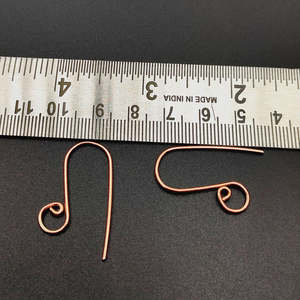 5 paires de crochets de boucles d'oreilles en cuivre, finition or, argent et or rose, apprêts fantaisie pour bijoux avec surface revêtue E-Coated - Product Image 2