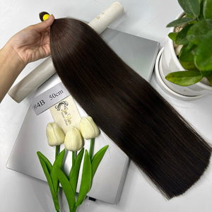 Extensions de cheveux Remy vietnamiennes alignées en vrac 100% cuticules non transformées numéro de modèle droit matière première de trame tissée - Product Image 5