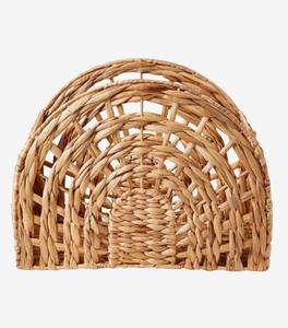 ตะกร้าเก็บน้ำผักตบชวาอเนกประสงค์เป็นมิตรกับสิ่งแวดล้อมตะกร้าสานใส่อาหารของตกแต่งบ้านบรรจุกล่องสำหรับห้องเด็ก - Product Image 2