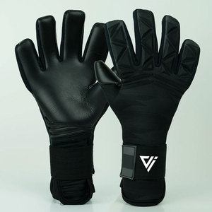 Gants de gardien de but respirants antidérapants avec sangle de poignet réglable, fermeture à boucle et crochet, couleurs personnalisables, en cuir, pour usage sportif, pas cher - Product Image 1