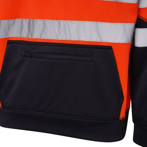 New Arrival of 2026 High Visibility Jacket 4 <b>Zips</b> Hoodie Work <b>Zip</b> <b>Hooded</b> Top SweatShirts Windbreaker hoodie - Product Image 4