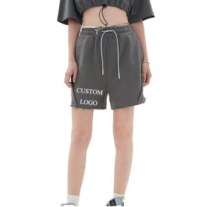 Shorts de sport pour femmes en polyester/coton imperméables et respirants, personnalisables en gros, haute qualité, OEM, approvisionnement en vrac, logo personnalisé coloré - Product Image 1