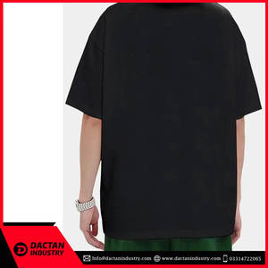 Camiseta extragrande de algodón 100% de alta calidad con hombros caídos, ropa de calle lisa con estampado de logotipo personalizado, camiseta con hombros caídos en blanco - Product Image 3