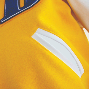 Haute Qualité Personnalisable Hommes Laine Baseball Bomber Varsity Veste Hiver Stand À Capuche Brodé De Marque High Street - Product Image 5