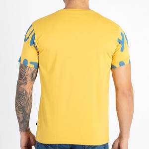 "T-shirt pour hommes, chemise à col ras du cou, imprimé artistique moderne, respirant et tendance, vêtements d'été" - Product Image 3