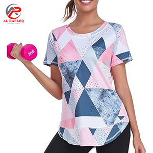 เสื้อยืดแขนสั้นลำลองสำหรับผู้หญิงสไตล์คลาสสิกเสื้อยืด180คอกลมผ้าระบายอากาศได้ดีพิมพ์ซับลิเมชันตามสั่งฤดูร้อน - Product Image 5