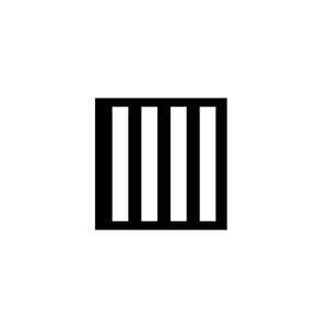 Versatile Reusable Aluminium Black 1mm Thick Painting <b>Stencil</b> Zebra 100x100 cm BS-CY-KP-01 Ileritraffic - Product Image 1