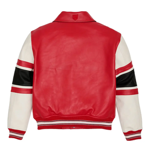 Avirex แจ็กเก็ตหนังสำหรับผู้ชาย, แจ็กเก็ตหนังสำหรับฤดูหนาวดีไซน์มีเอกลักษณ์ - Product Image 2