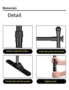 عرض تجاري قابل للطي ، حامل عرض تلسكوبي قابل للتعديل ، عرض أعلام بوليستر خلفية مكررة - Product Image 6